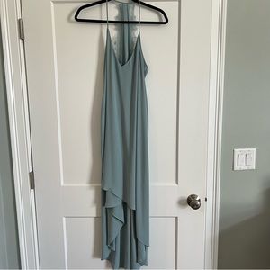 BCBG high-low dress, light blue